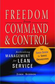 Cover of: Freedom from Command & Control by John Seddon