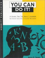 Cover of: You Can Do It by Harry G. Turner