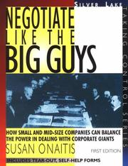 Cover of: Negotiate like the big guys by Susan Onaitis
