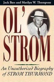 Cover of: Ol' Strom by Jack Bass, Marilyn W. Thompson