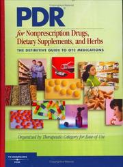 PDR for Nonprescription Drugs, Dietary Supplements, and Herbs by Pdr
