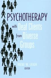 Cover of: Psychotherapy with Deaf Clients from Diverse Groups