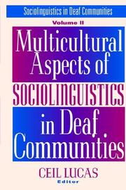Cover of: Multicultural Aspects of Sociolinguistics in Deaf Communities (Gallaudet Sociolinguistics)