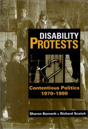 Cover of: Disability Protests: Contentious Politics, 1970 - 1999