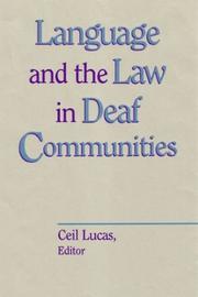 Cover of: Language and the law in deaf communities