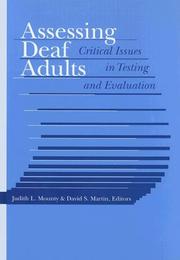 Cover of: Assessing deaf adults: critical issues in testing and evaluation