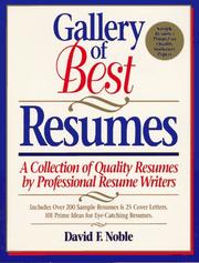 Cover of: Gallery of best resumes: a collection of quality resumes by professional resume writers