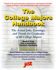 Cover of: The College Majors Handbook | Neeta P. Fogg