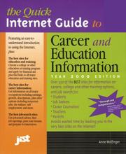 Cover of: The quick Internet guide to career and education information
