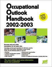 Cover of: Occupational Outlook Handbook 2002-2003 (Occupational Outlook Handbook (Jist Works)) by United States. Department of Labor., United States. Department of Labor.