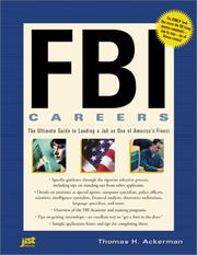 Cover of: FBI careers by Thomas H. Ackerman