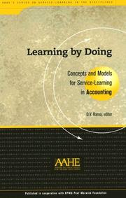 Cover of: Learning by doing: concepts and models for service-learning in accounting