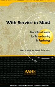 Cover of: With Service In Mind by Robert G. Bringle, Donna Killian Duffy