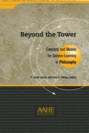 Cover of: Beyond the tower: concepts and models for service-learning in philosophy