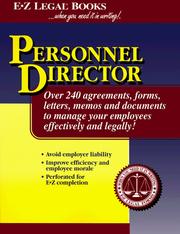 Personnel director-- when you need it in writing! by Sondra Servais