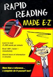 Cover of: Rapid reading made E-Z | Paul R. Scheele