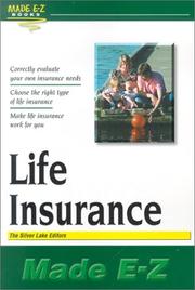Cover of: Life Insurance (Made E-Z) | Silver Lake Publishing