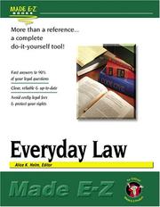 Cover of: Everyday Law | Alice K. Helm