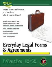 Cover of: Everyday Legal Forms & Agreements Made E-Z (Made E-Z Guides)