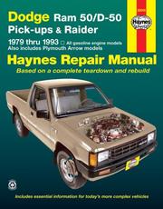 Cover of: Chrysler mini pick-ups automotive repair manual