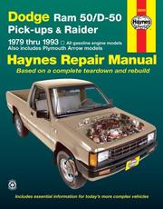 Cover of: Dodge Ram 50/D-50 Pickups and Raider, 1979-1993