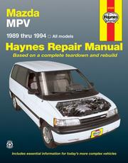 Cover of: Mazda MPV, 1989-1994