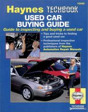 Cover of: Haynes Used Car Buying Guide: Guide to Inspecting and Buying a Used Car (Haynes Manuals)