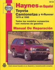 Cover of: Toyota Pick Ups and 4 Runner 1979-95-Spanish Edition