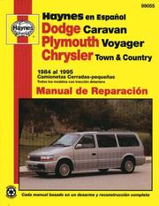 Cover of: Dodge Caravan, Plymouth Voyager, Chrysler Town and Country 1984-95-Spanish Edition