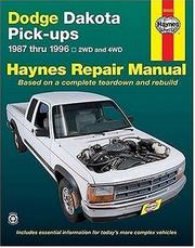 Dodge Dakota pick-up automotive repair manual by Brian Styve