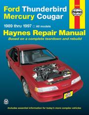 Cover of: Ford Thunderbird & Mercury Cougar automotive repair manual: 1989 through 1997