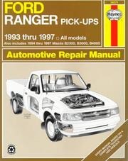 Cover of: Ford Ranger & Mazda B-series pick-ups automotive repair manual