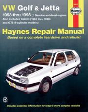 Cover of: Haynes VW Golf & Jetta 1993-1998-Old Edition #126119