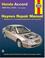 Cover of: Haynes Honda Accord 1998 thru 2002