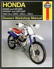 Cover of: Honda XR80R and XR100R 1985-2004