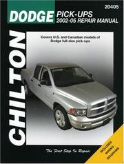 Cover of: Dodge Pick-ups: 2002 through 2005 (Chilton's Total Car Care Repair Manual)