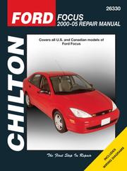 Cover of: Ford Focus, Revised Edition: 2000 through 2005 (Chilton's Total Car Care Repair Manual)