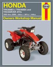 Cover of: Honda TRX300EX & TRX400EX and TRX405R/ER ATVs 1993 thru 2006 by Mike Stubblefield, Haynes Staff