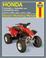 Cover of: Honda TRX300EX & TRX400EX and TRX405R/ER ATVs 1993 thru 2006