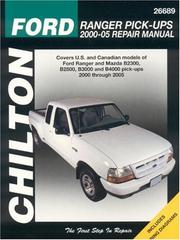 Cover of: Ford Ranger Pick-ups: 2000 through 2005 (Chilton's Total Car Care Repair Manuals)