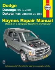 Cover of: Dodge Dakota & Durango, '04-'06 by Haynes Staff