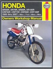 Cover of: Honda XR50/70/80/100 1985 thru 2007 (Motorcycle Repair Manual) by Haynes Staff