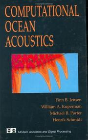 Cover of: Computational Ocean Acoustics (Modern Acoustics and Signal Processing) by Finn B. Jensen, William A. Kuperman, Michael B. Portor, Henrik Schmidt