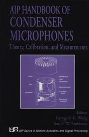 AIP handbook of condenser microphones by George S. K. Wong