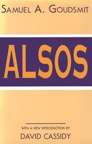 Cover of: Alsos by Samuel A. Goudsmit