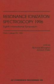 Cover of: Resonance Ionizatoin Spectroscop 1996 : 8th Intl Symp (AIP Conference Proceedings)