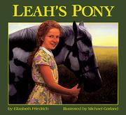 Cover of: Leah's pony by Elizabeth Friedrich