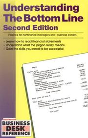 Cover of: Understanding the bottom line: finance for nonfinancial managers and business owners.