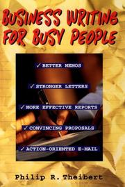 Cover of: Business writing for busy people