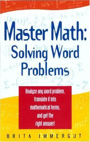 Front cover of Master math by Brita Immergut